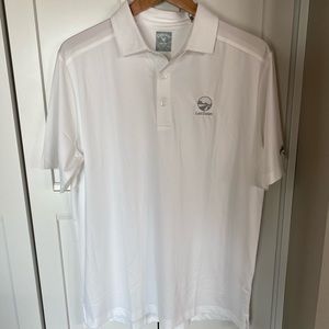 Callaway Bright White Golf Polo with Logo and Tags